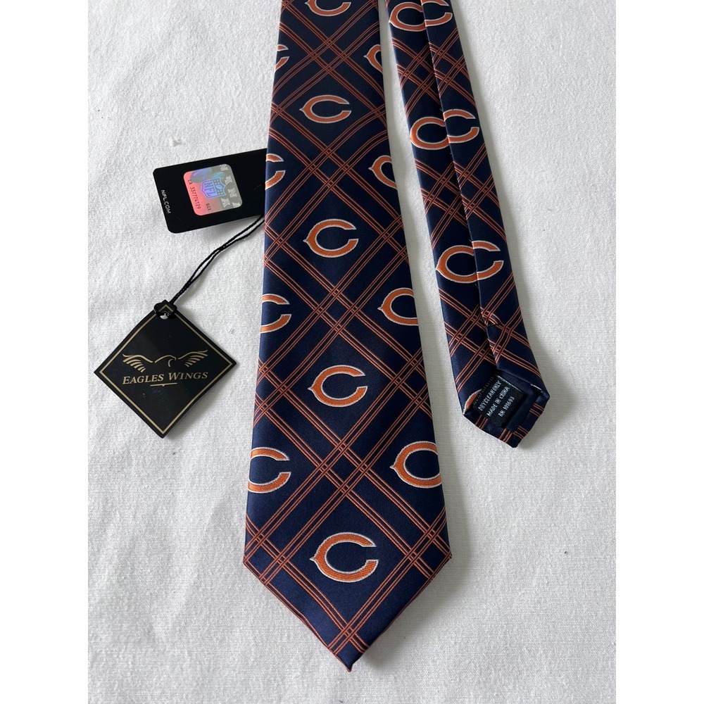 Chicago Bears Eagles Wings Men's Necktie NFL Trubisky Montgomery NWT